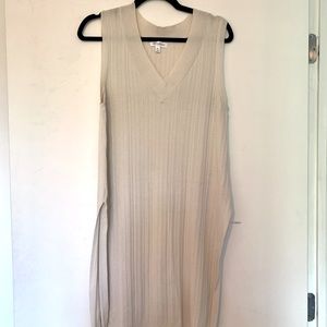 Prologue Cream Ribbed Tunic, Size M